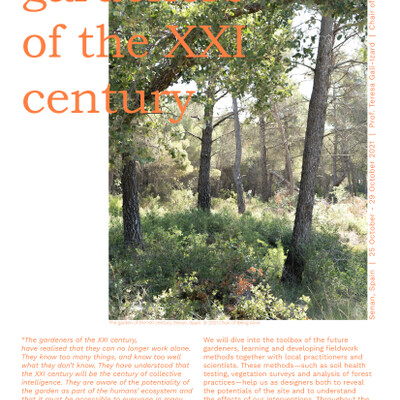 The gardeners of the XXI century. Seminar HS21.